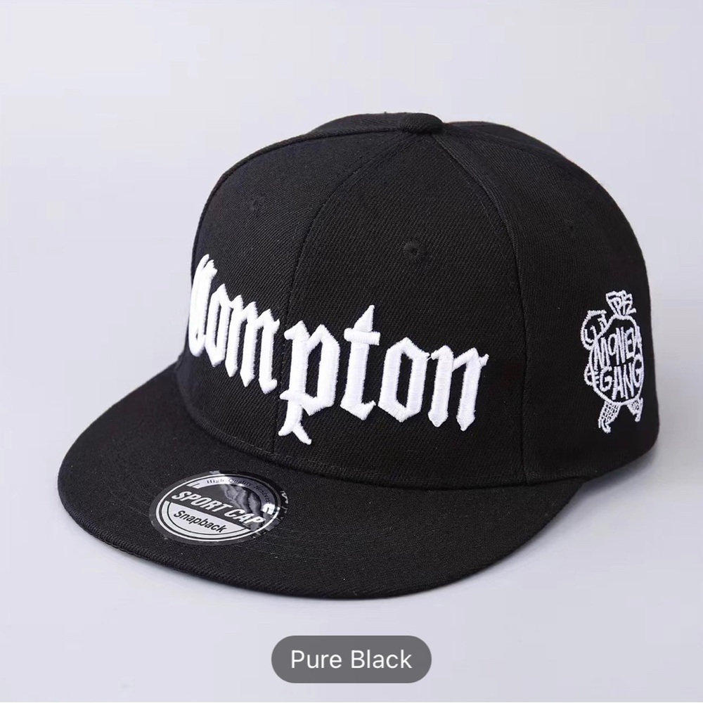 New Trendy Baseball Cap With Letters Embroidery For Men Compton Money Ga…